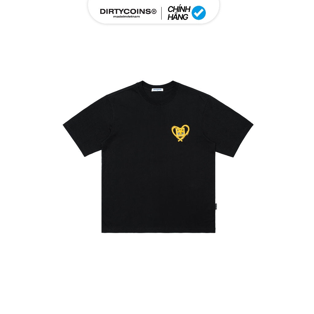 DirtyCoins Patch In Heart T-Shirt