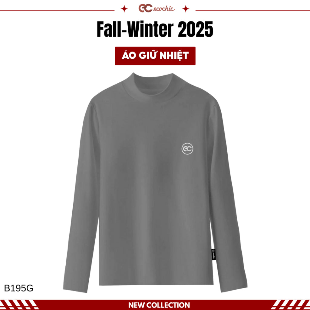 ECOCHIC VERSION 2 Thermal Shirt, Smooth Silk Coat, Anti-Static, Good Warmth, High Quality, Soft Cotton Material B195