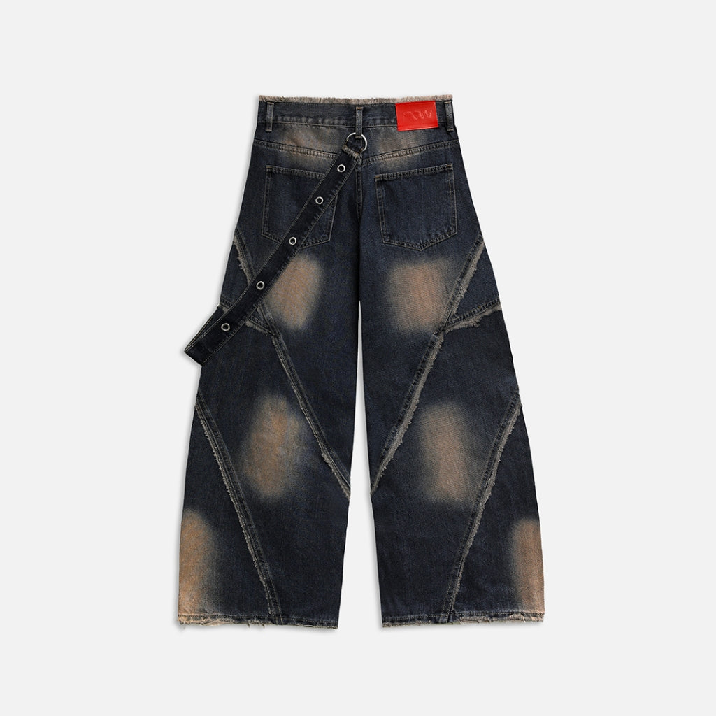 Quần NEEDS OF WISDOM Chain Jeans - Washed Blue - Local Brand Chính Hãng