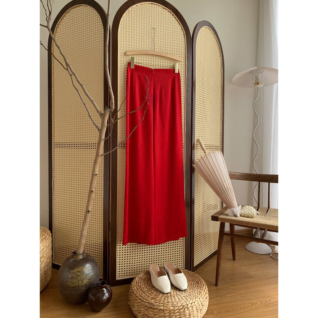 Innovative long dress with pearl silk design in 5 colors - QD001 Lana Design