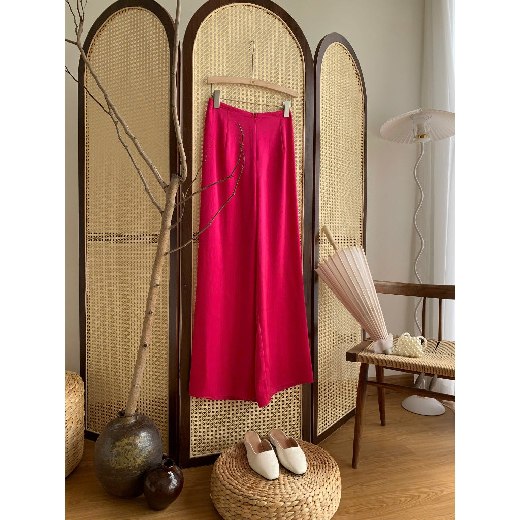 Innovative long dress with pearl silk design in 5 colors - QD001 Lana Design