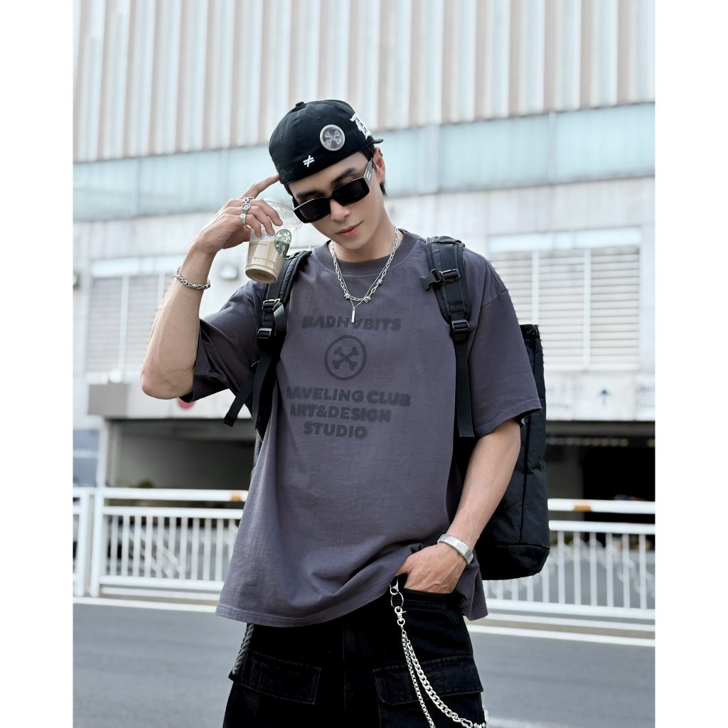 T-shirt - Grey Trvl Club Tee - Genuine Local Brand