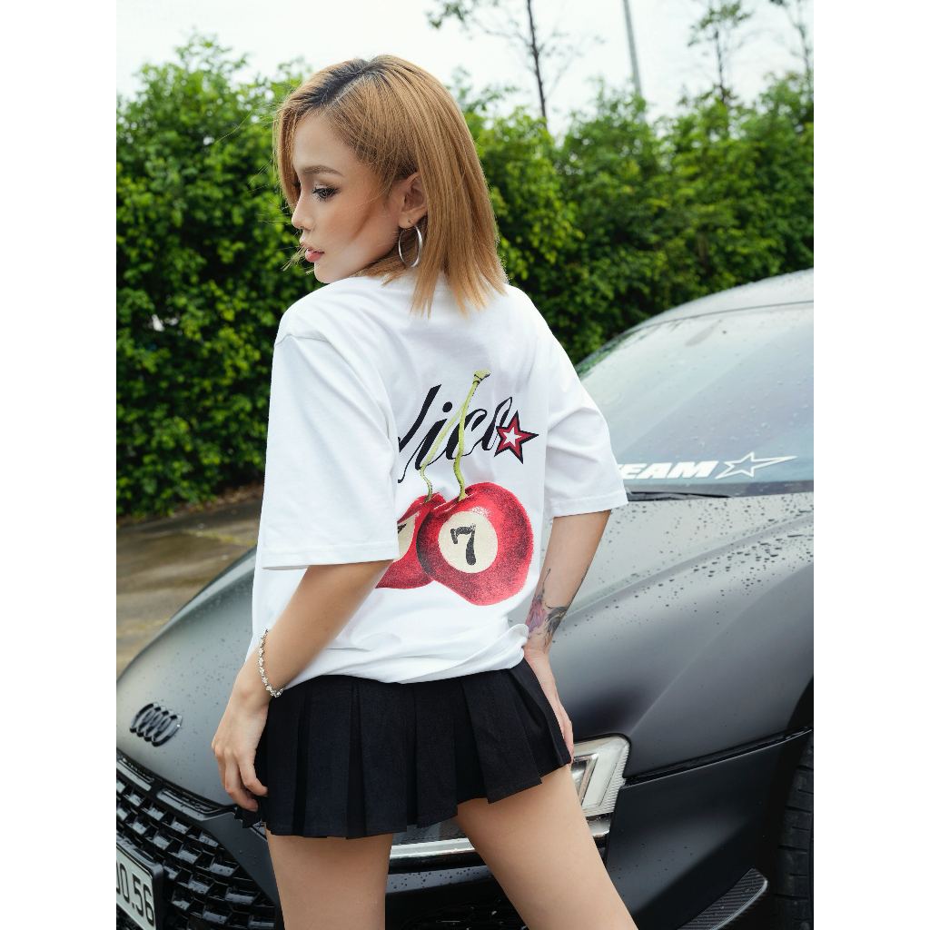 Áo Thun DirtyCoins Seven Cherry White