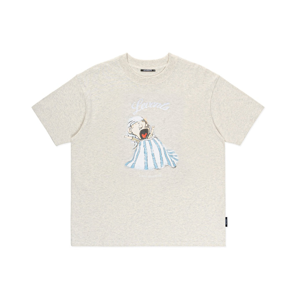 Levents Lazy Morning Oversized Tee 100% Cotton Unisex T-shirt