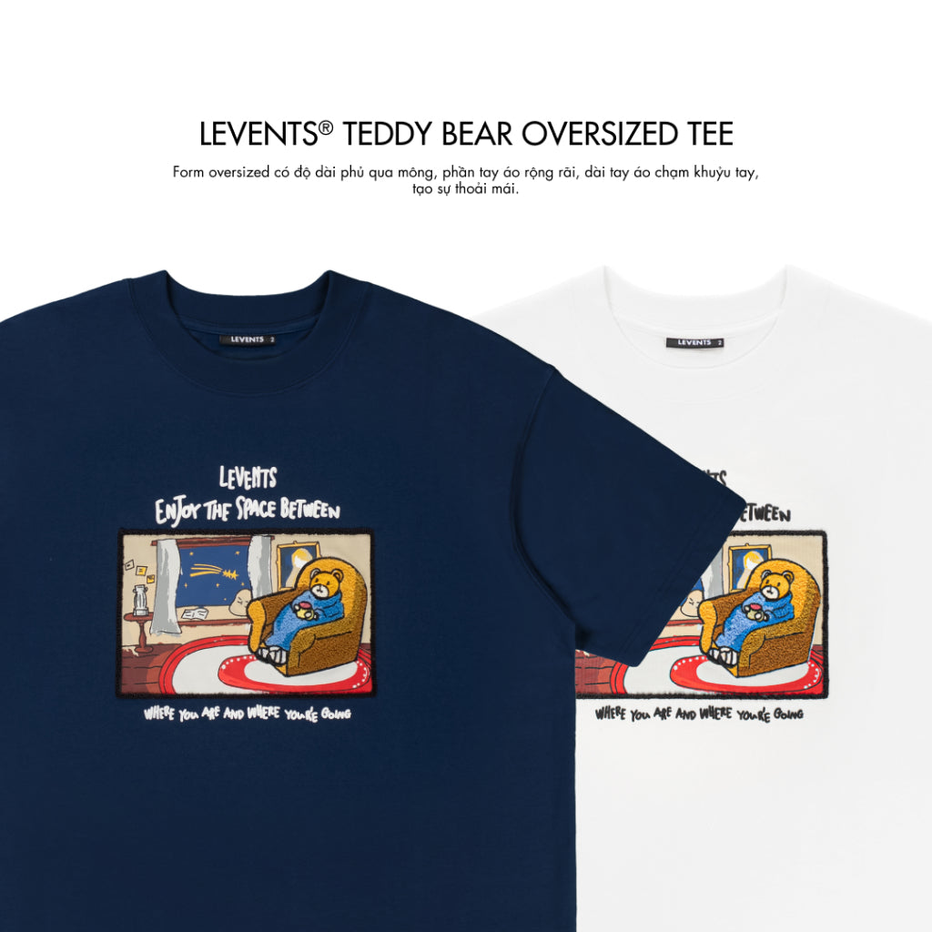 Levents Teddy Bear Oversized Tee 100% Cotton Unisex T-shirt