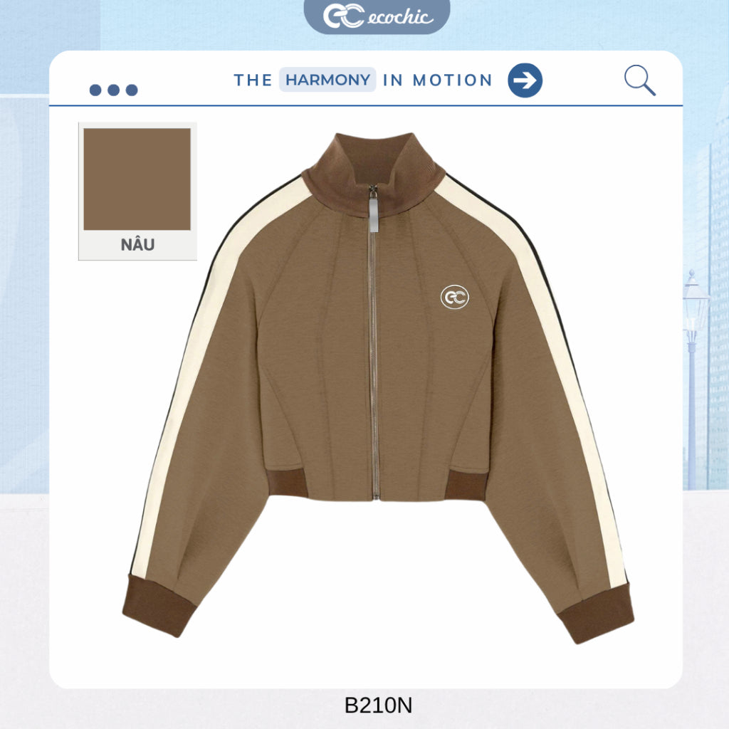 ECOCHIC FASHION Striped Skirt and Pants Set, Dynamic Sportswear, High Quality, Soft Material HNH B210 B211 B212