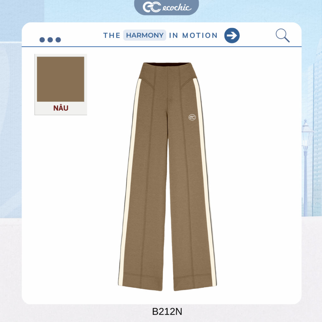 ECOCHIC FASHION Striped Skirt and Pants Set, Dynamic Sportswear, High Quality, Soft Material HNH B210 B211 B212