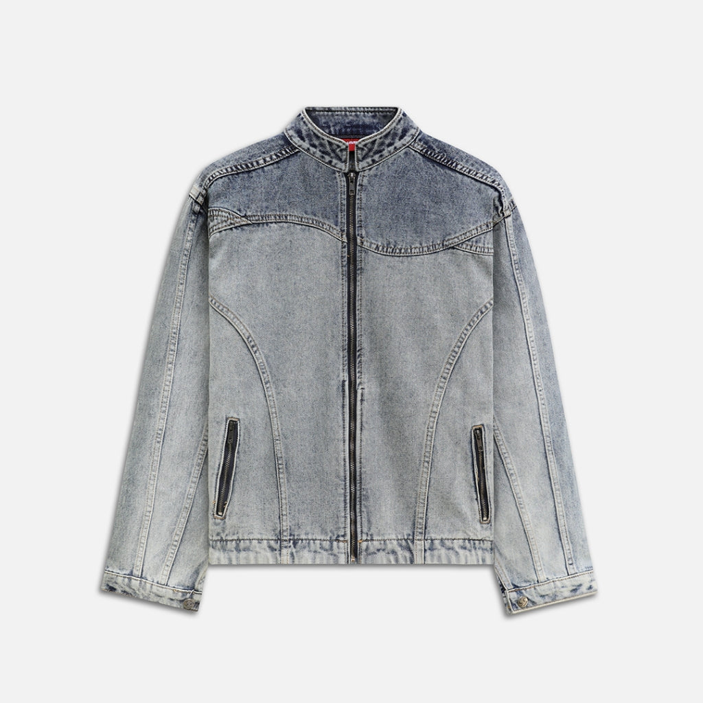 NEEDS OF WISDOM Contoured Denim Jacket - Blue - Authentic Local Brand