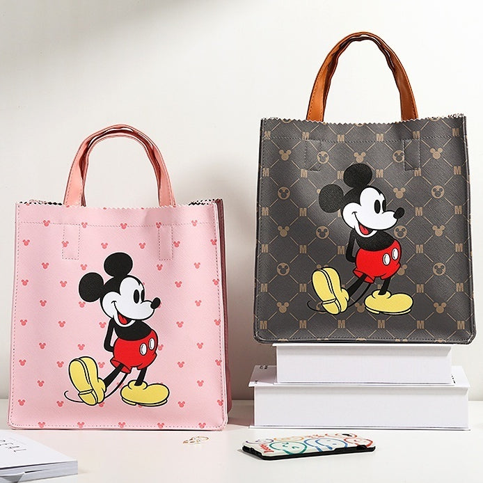 Túi Xách Hoạt Hình Disney Túi Mickey Chất Liệu Da Cao Cấp Chống Thấm Nước Dễ Thương Gói Mua Sắm A978
