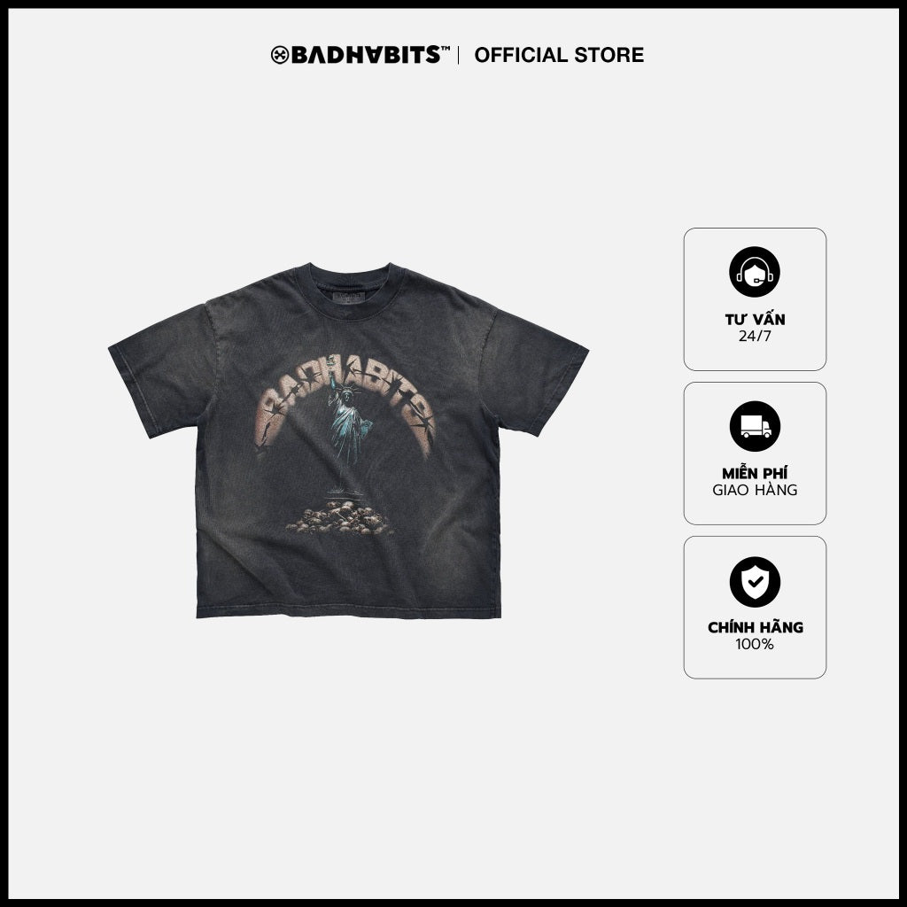 T-shirt - Unfreedom Boxy Tee - Authentic Local Brand