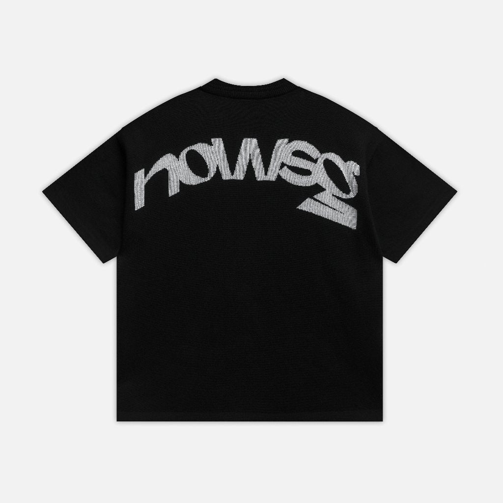 NEEDS OF WISDOM N Logo Knit Tee - Black - Genuine Local Brand