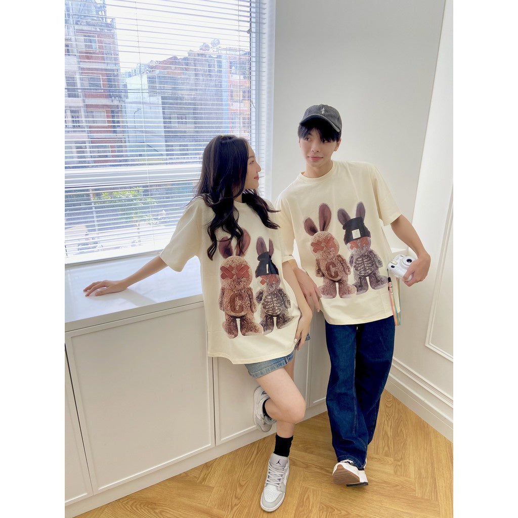 Áo Thun Unisex Bad Rabbit COUPLE TEDDY 100% Cotton - Local Brand Chính Hãng