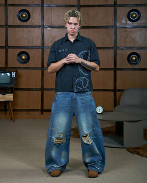Quần Dài Denim Baggy Distressed - Local Brand Chính Hãng