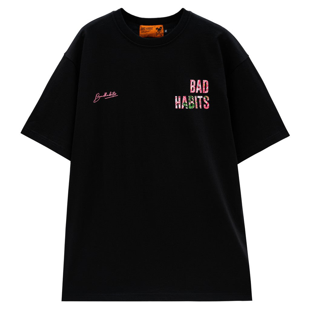 Áo Thun Unisex Bad Habits Sick Fame Đen 100% Cotton - Local Brand Chính Hãng