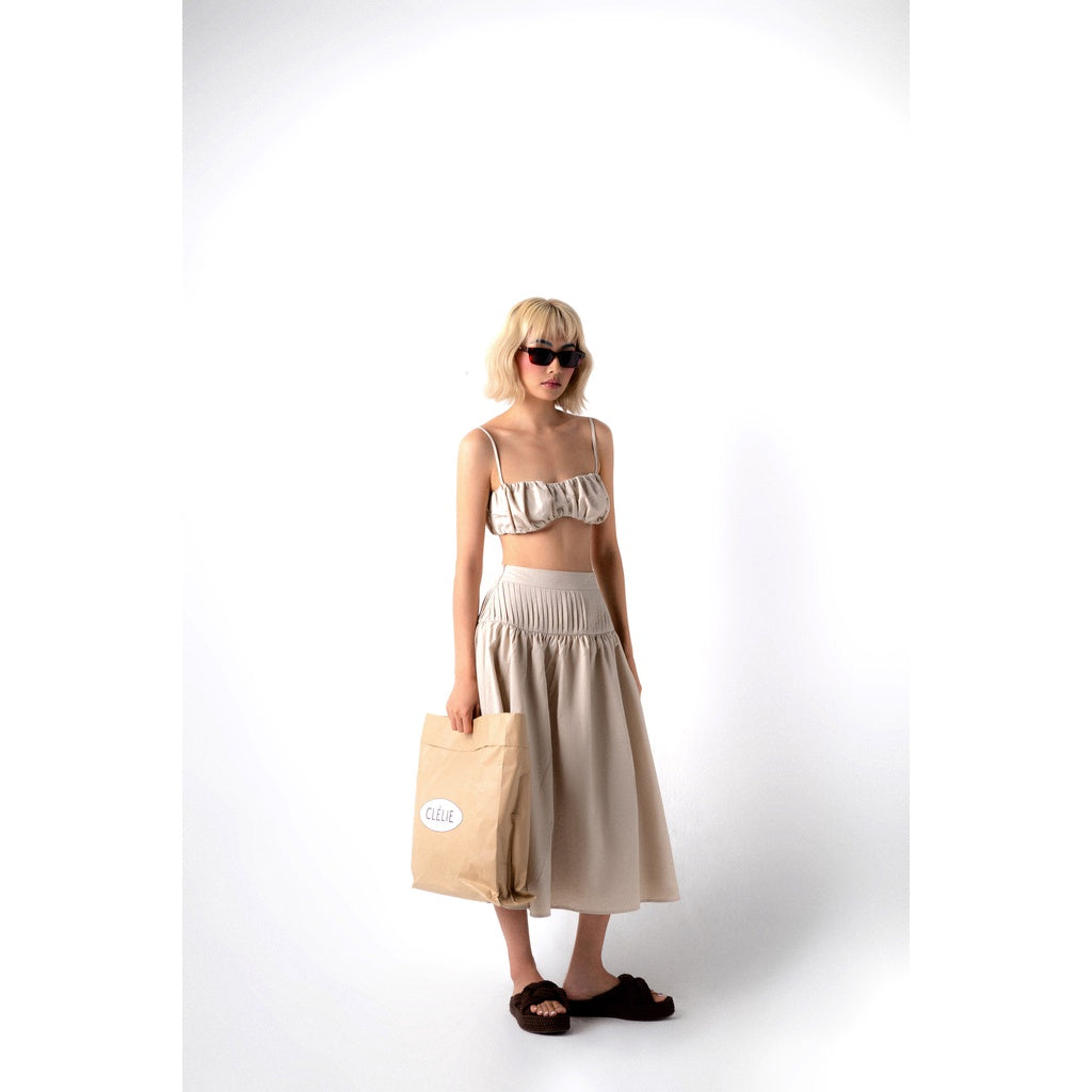 Set of 2-strap crop top and maxi skirt | KIRA SET - CLÉLIE