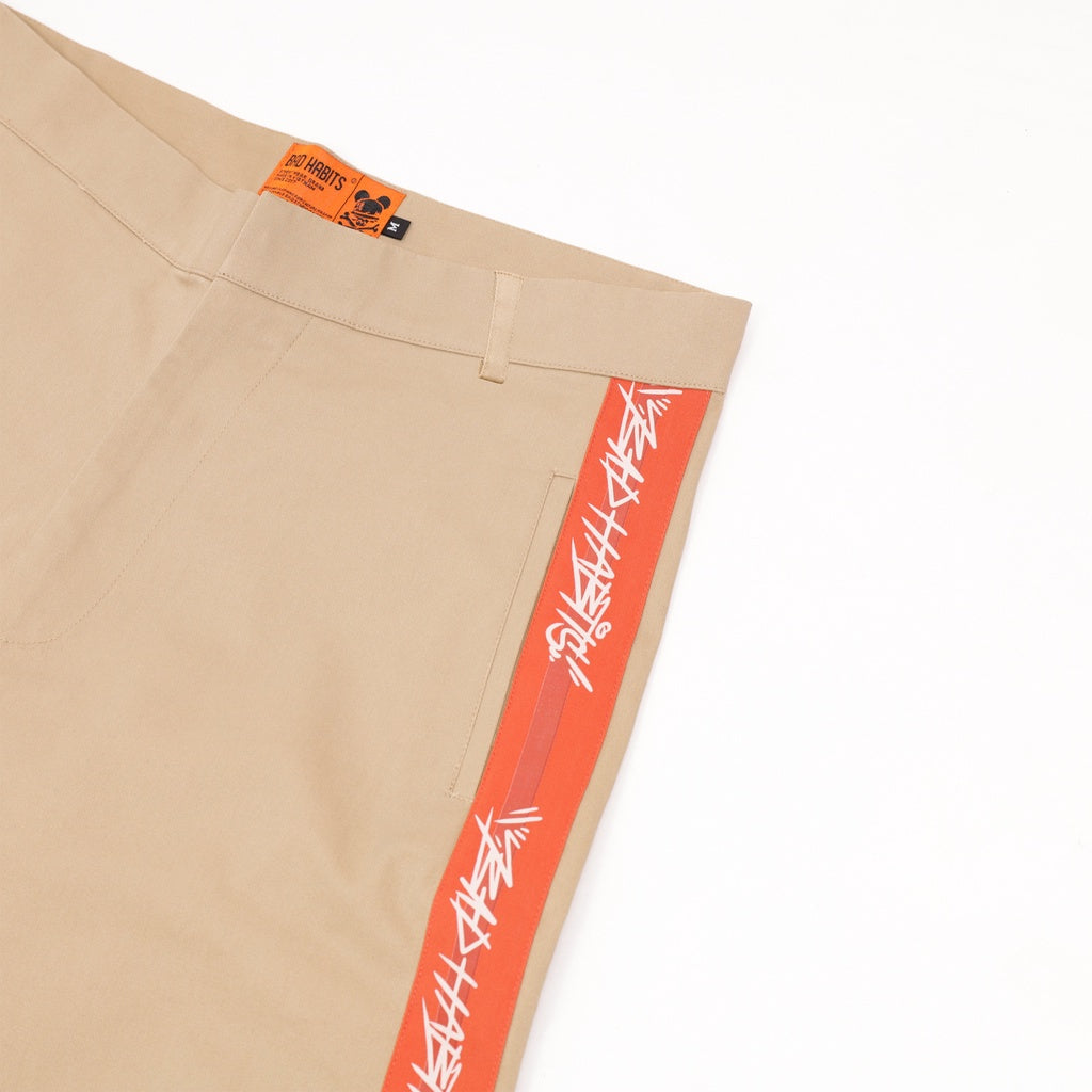 Genuine Bad Habits ORANGE LINE KAKI PANTS Local Brand Men's Pants