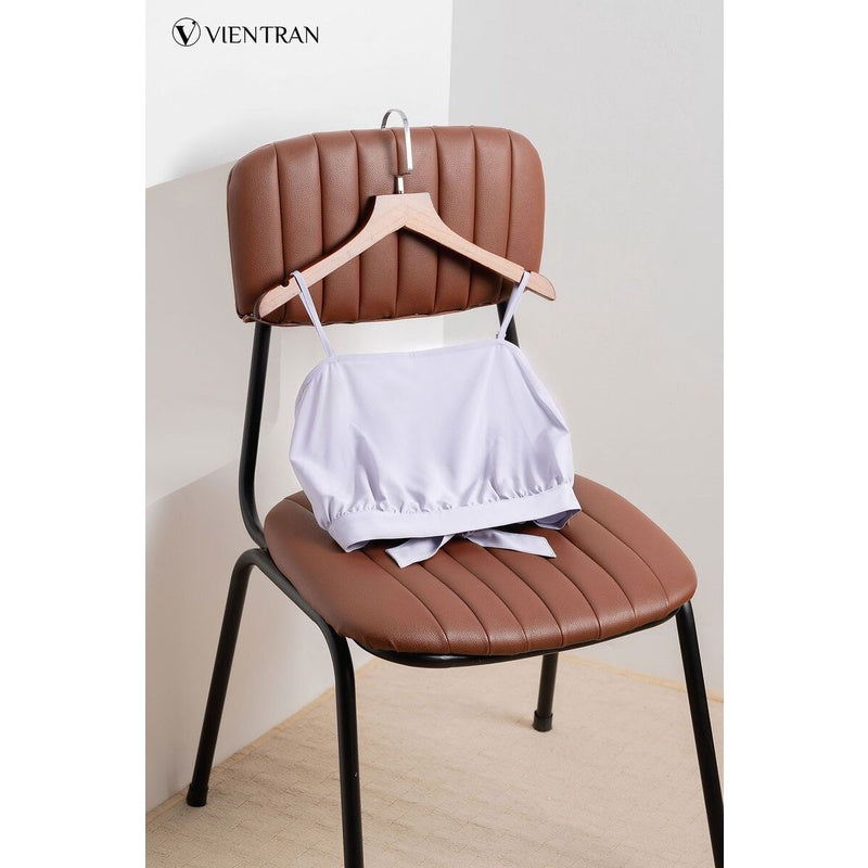 Áo hai dây nữ croptop xẻ lưng - Áo 2 dây buộc nơ sau lưng đi biển siêu xinh VIENNE TRAN V61R21H049