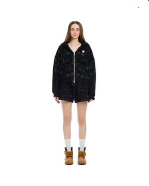 Áo Khoác Summer Rabbit Boxy Hoodie Zip - Local Brand Chính Hãng