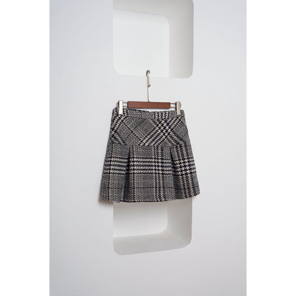 TRAN A-Line Tweed Skirt V62R21T011