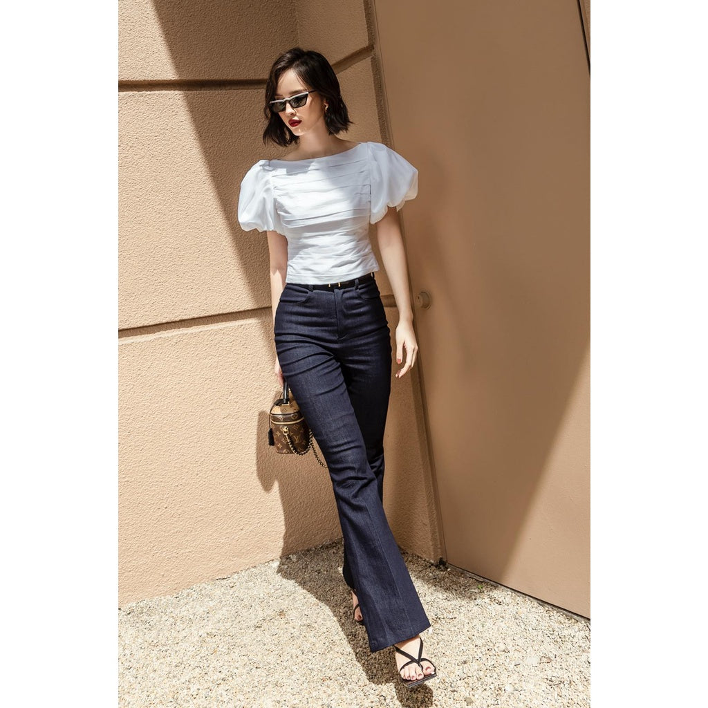 Women's flared denim pants HUONG BOUTIQUE HBQ98