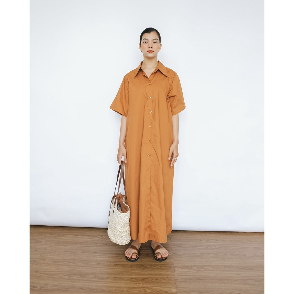 Oulebrou Long Formal Shirt Dress | 3448 | Lana Official