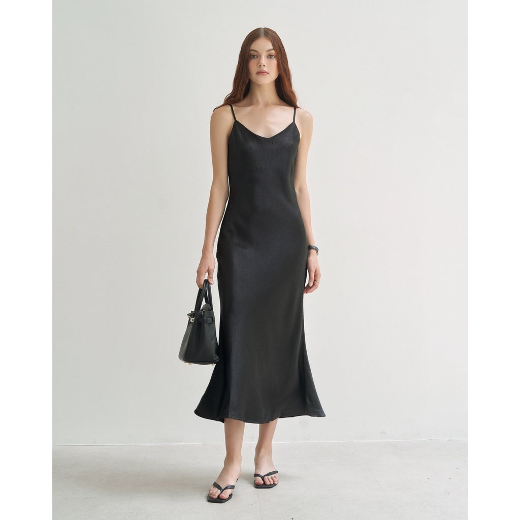 Maye Elegant Silk 2-Strap Maxi Dress | 2638 | Lana Official