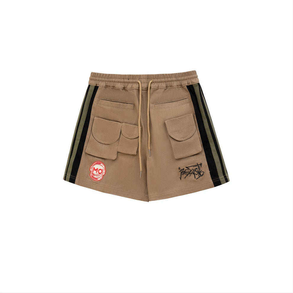 Quần Short Unisex Bad Habits "MƠ" MULTI POCKET Short - Tan - Local Brand Chính Hãng