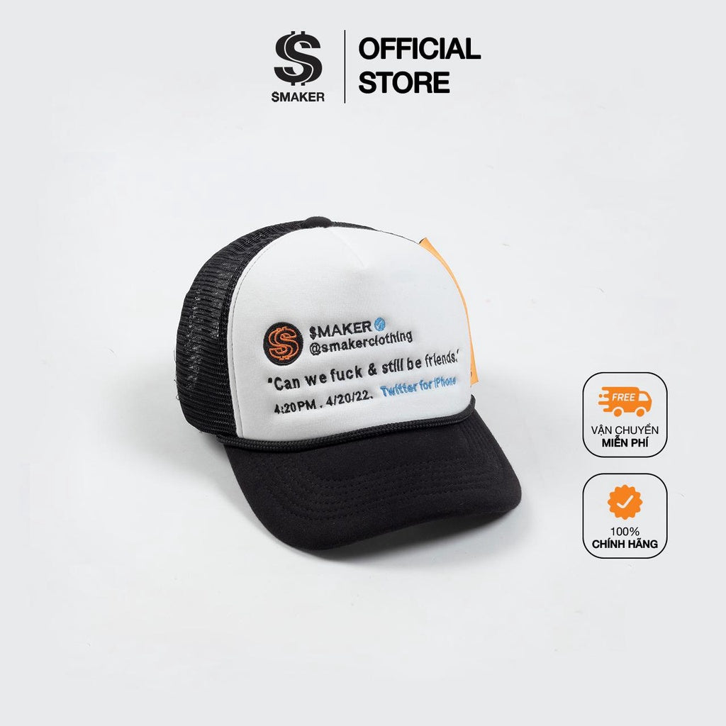 [SMAKER] Unisex fashion baseball cap for men and women, printed letters, genuine local brand - STILL BE FRIENDS TRUCK HAT