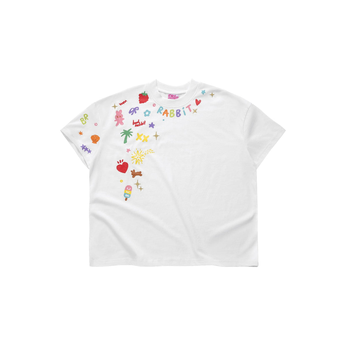 Áo Thun Summer Sticker Rabbit Boxy Tee - Local Brand Chính Hãng
