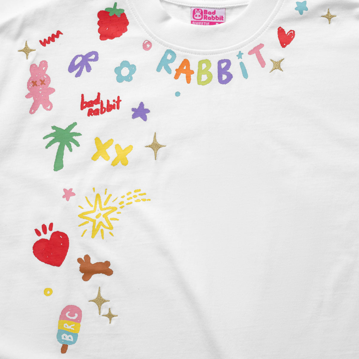Áo Thun Summer Sticker Rabbit Boxy Tee - Local Brand Chính Hãng