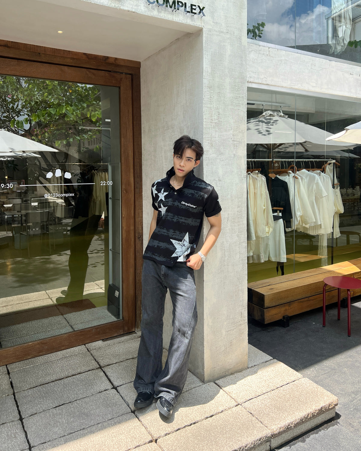 Áo Thun Polo Dico Striped Star - Local Brand Chính Hãng