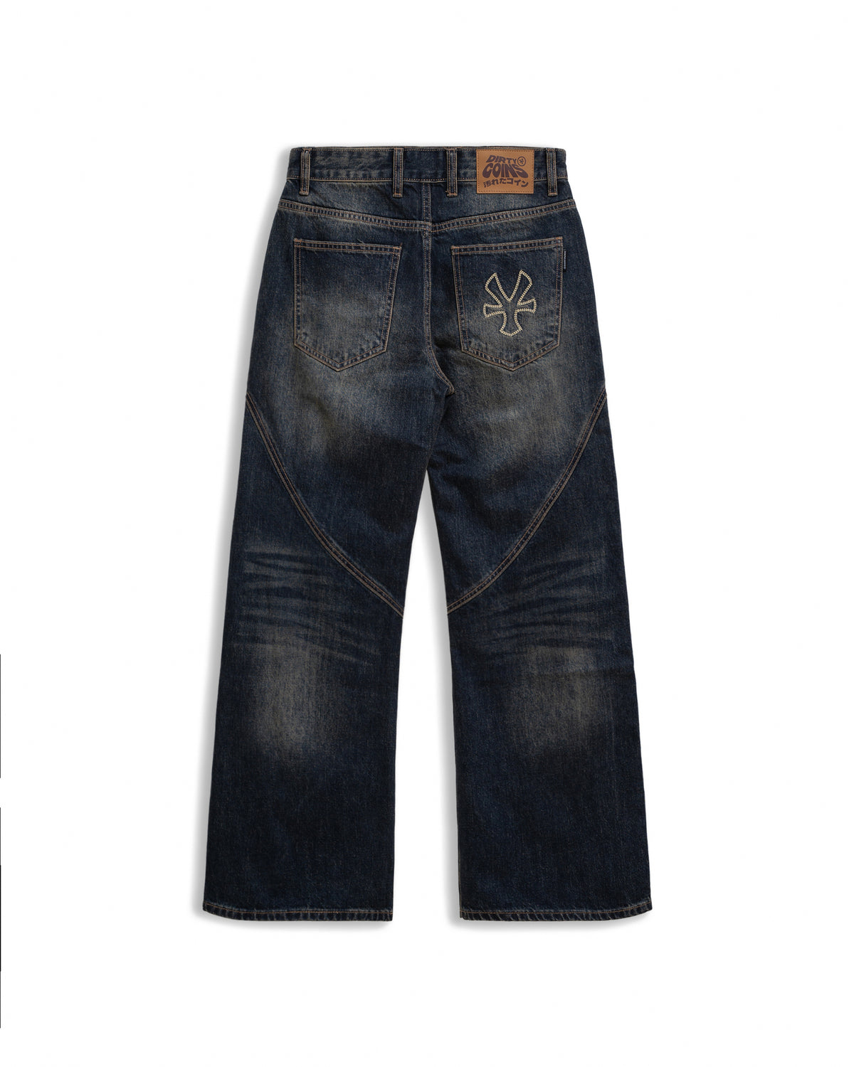 Quần Dài Denim Rivets Wide Leg - Local Brand Chính Hãng