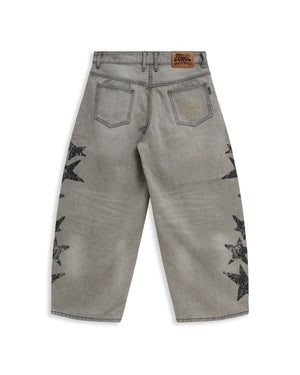 Quần Dài Denim Baggy Star Line - Local Brand Chính Hãng