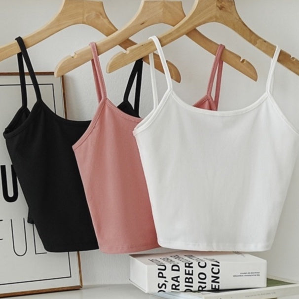 Áo hai dây nữ croptop - Áo 2 dây dáng ngắn VIENNE TRAN V61R22H008