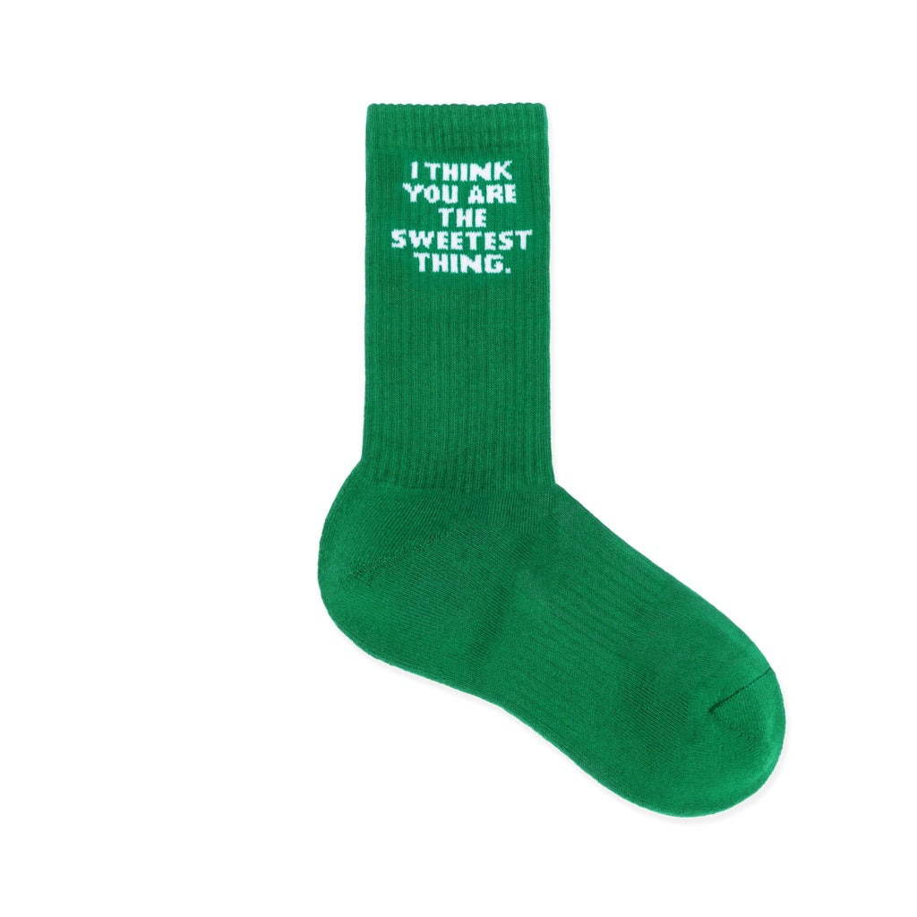 Levents Quote Socks/ Green