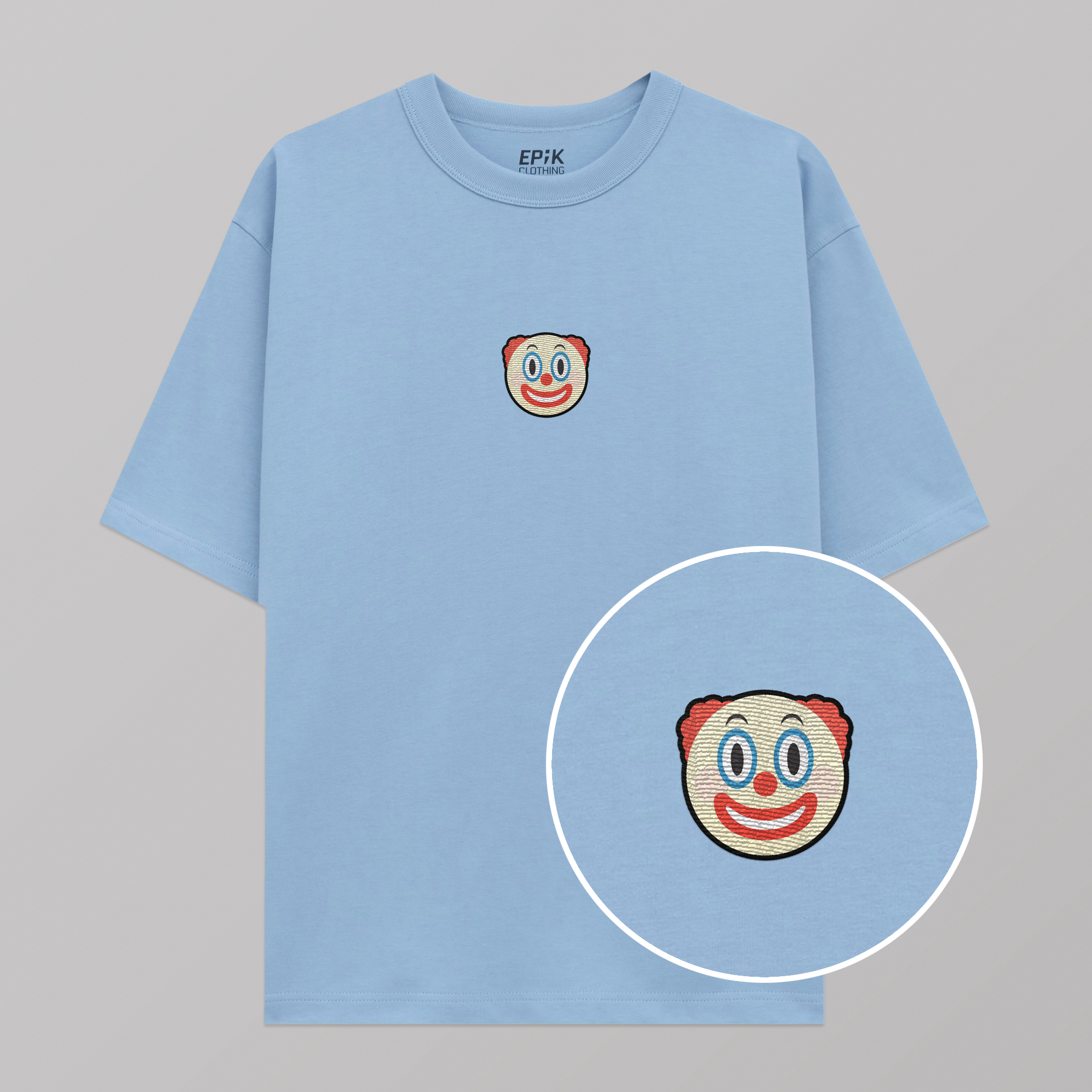 CLOWN EMBROIDERED Unisex PREMIUM 100% Cotton T-Shirt