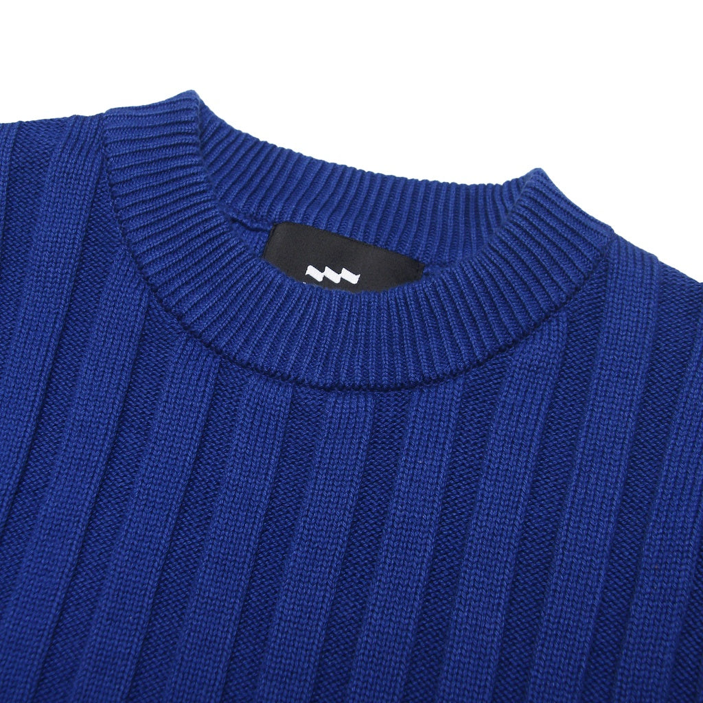 LIDER MURAD CROPPED TANK TOP Knitted Sweater - Royal Blue/Black