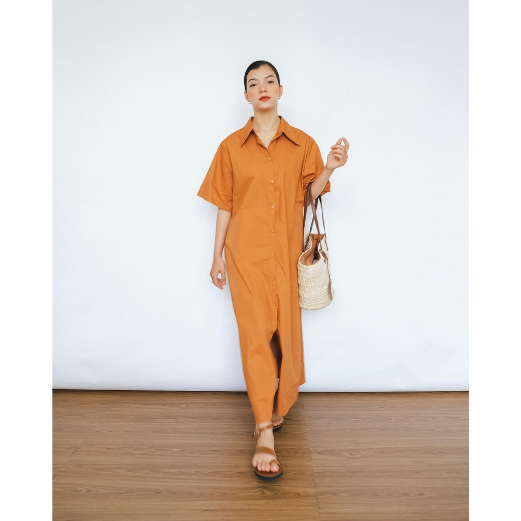 Oulebrou Long Formal Shirt Dress | 3448 | Lana Official