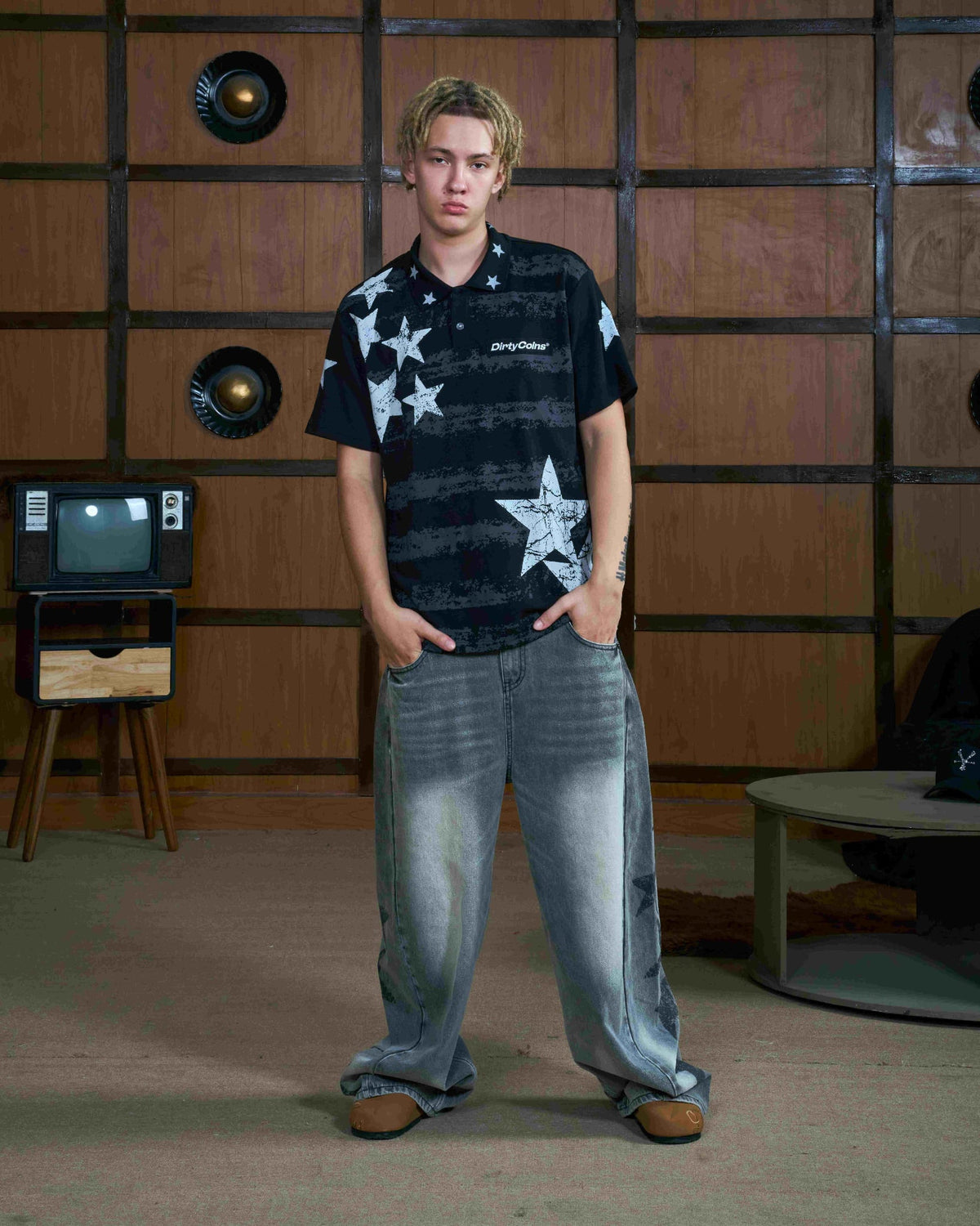 Áo Thun Polo Dico Striped Star - Local Brand Chính Hãng