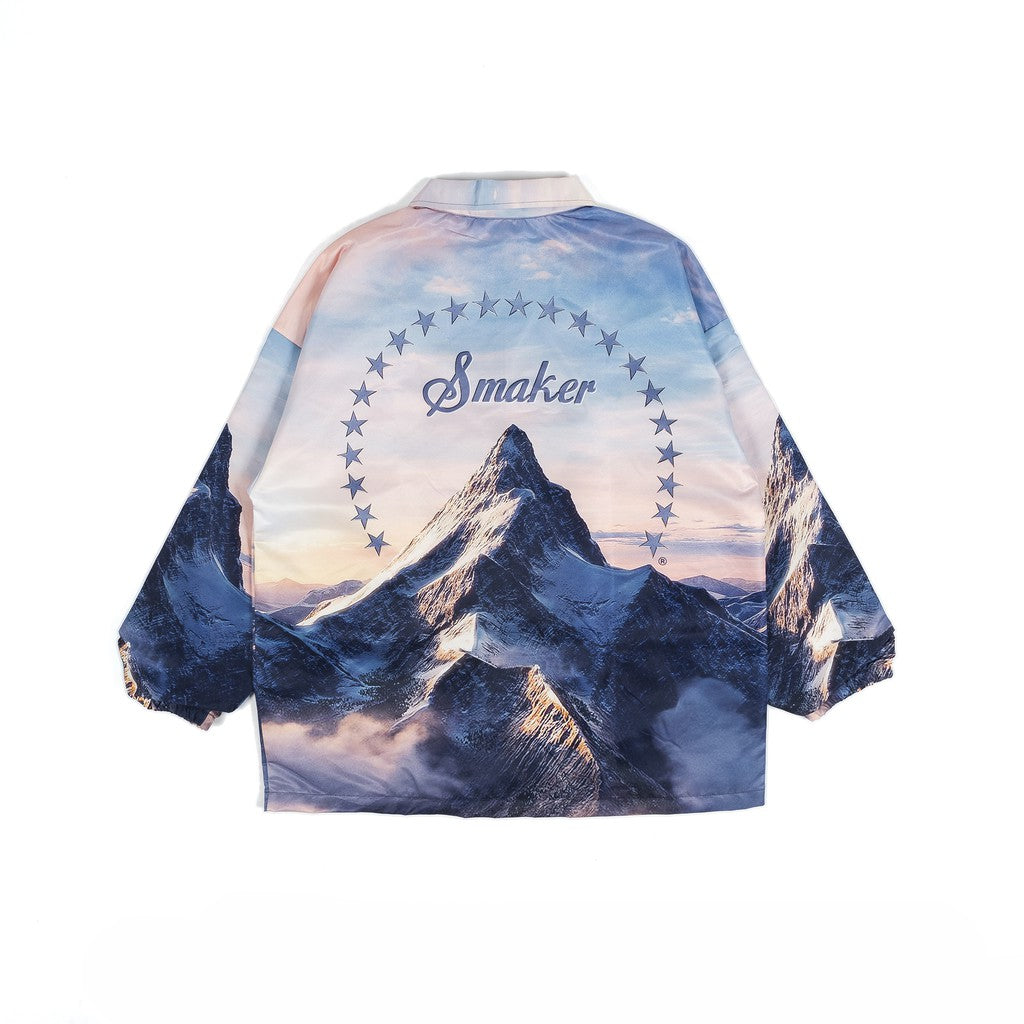 [SMAKER] Jacket with unique 3D pattern, genuine Local Brand, high quality nylon, Unisex - "THE MOUTAIN" JACKET