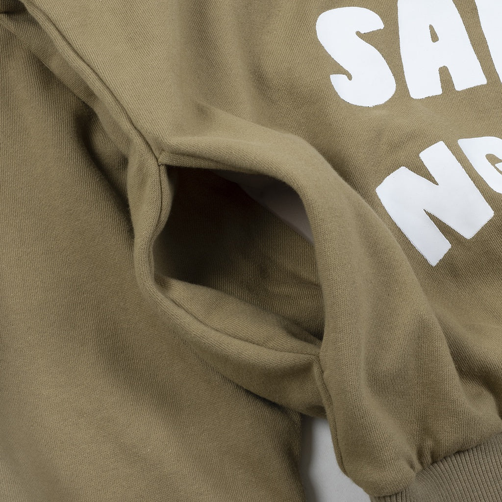 [SMAKER] Local Brand Men's and Women's Hoodie, Unisex brown cotton fleece - "ME OI" HOODIE IN TAN