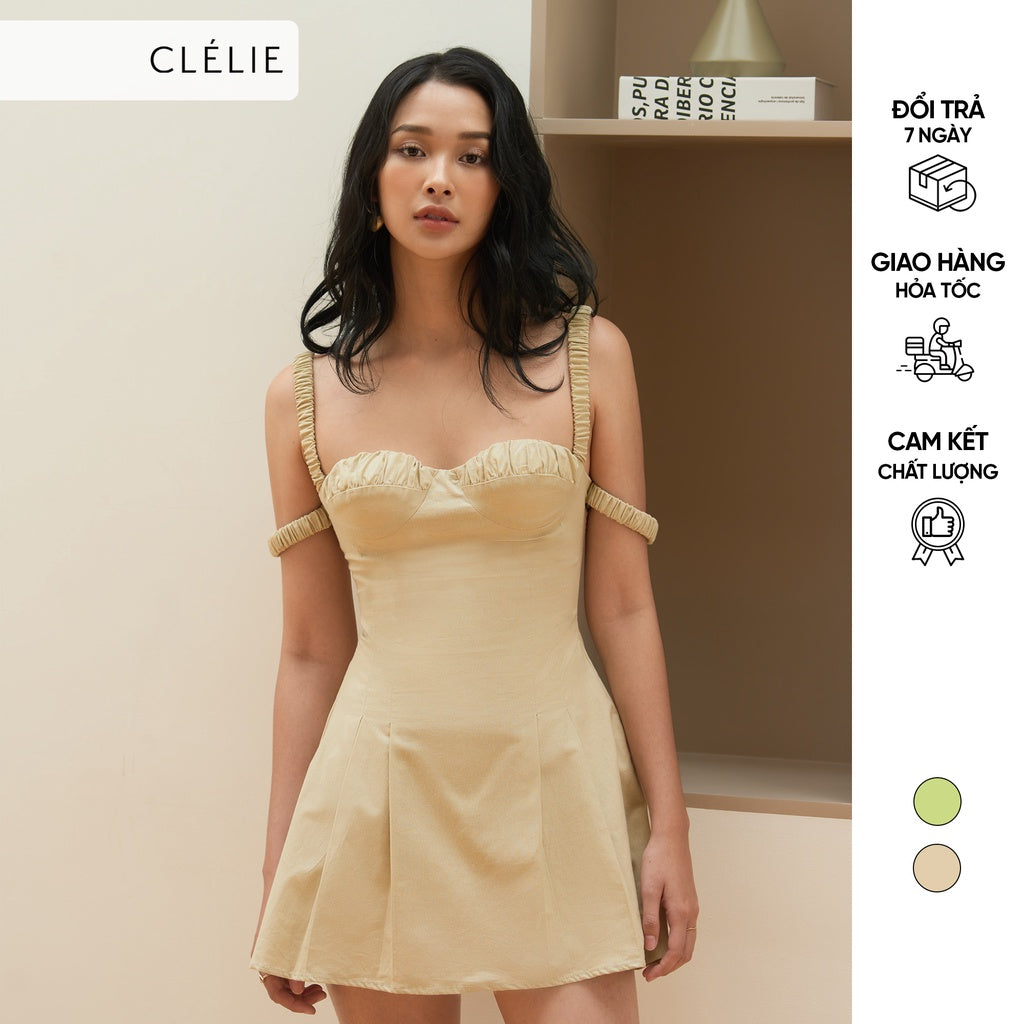 Double-breasted strapless dress | RONA DRESS - CLÉLIE 