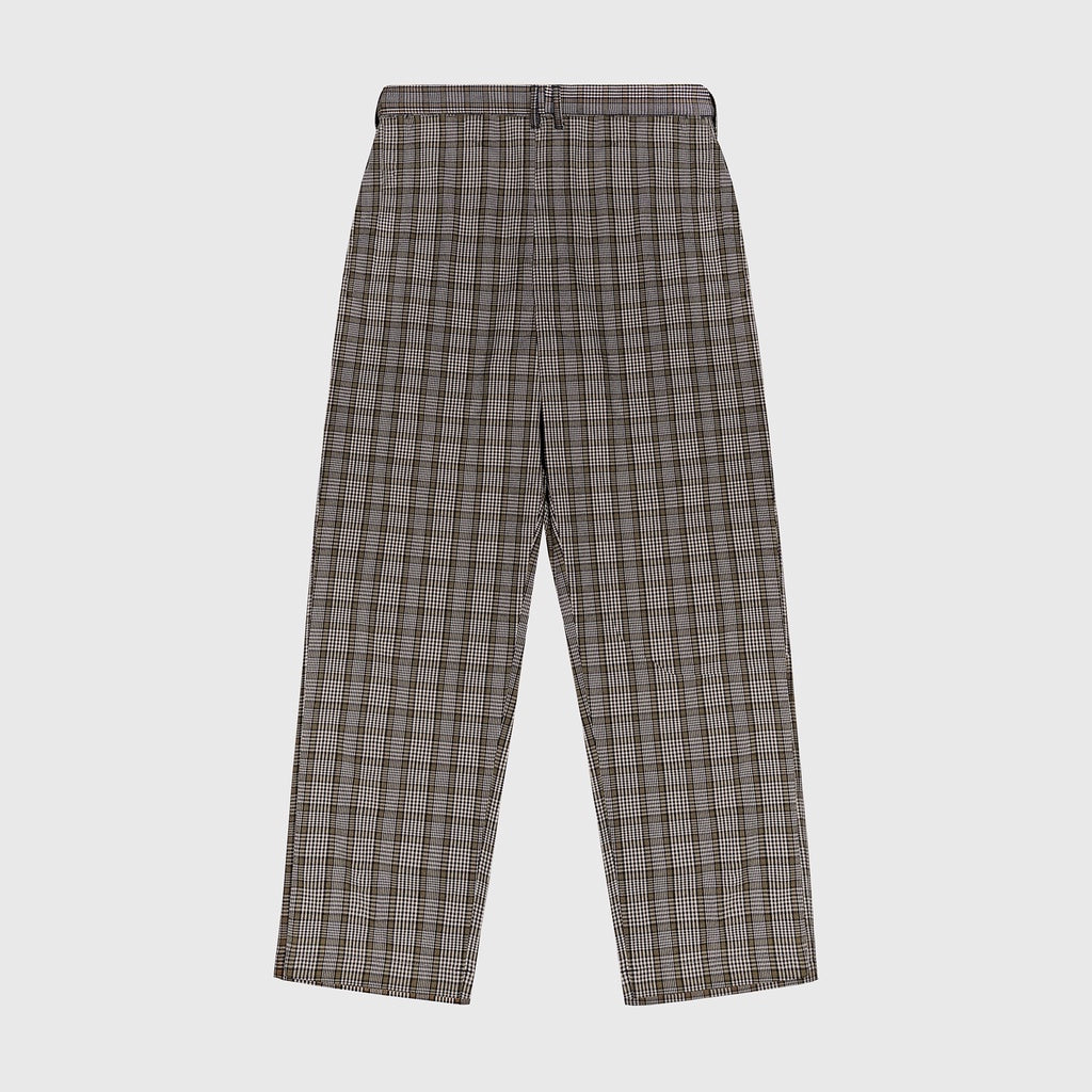 Grimm DC Quần Straight plaid pants // Cedar Brown