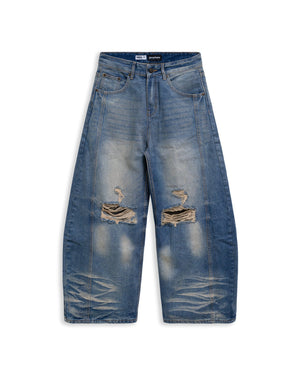 Quần Dài Denim Baggy Distressed - Local Brand Chính Hãng