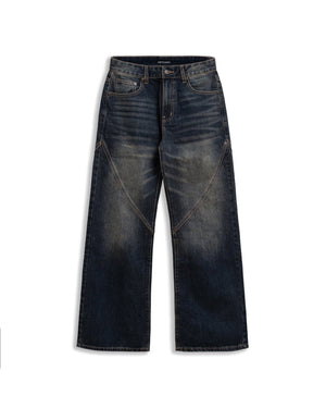 Quần Dài Denim Rivets Wide Leg - Local Brand Chính Hãng