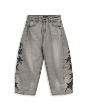 Quần Dài Denim Baggy Star Line - Local Brand Chính Hãng