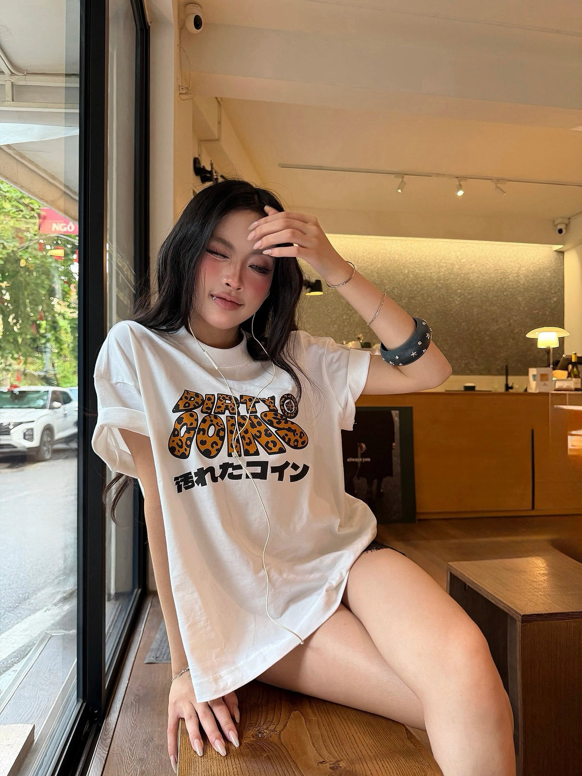 Áo Thun Dico Leopard Wavy Logo - Local Brand Chính Hãng