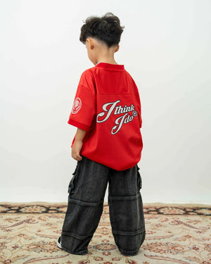 Áo Thun Logo Football Jersey Kids - Red - Local Brand Chính Hãng