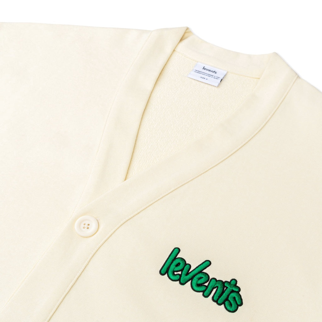 Levents Play Logo/ Cream Unisex Crab Leg Fleece Regular Fit Cardigan