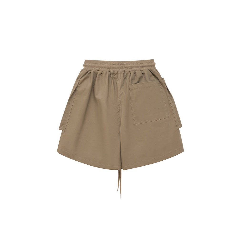 Quần Short Nam Nữ Bad Habits UTILITY BOX POCKET SHORTS TAN - LOCAL BRAND CHÍNH HÃNG.